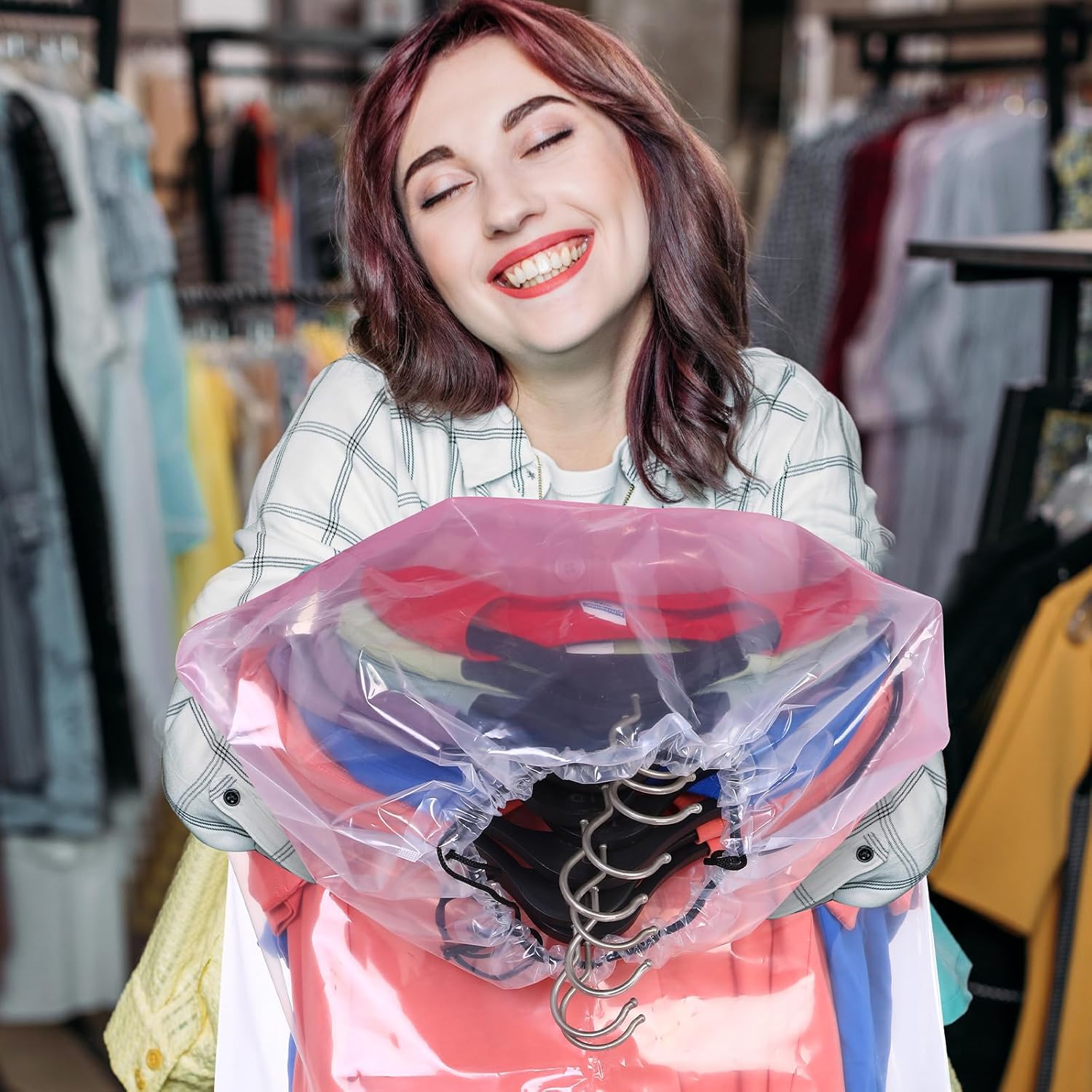 Huhumy Bolsas de mudanza de ropa de alta resistencia de 24 x 40 pulgadas para transportar ropa de forma segura sin plegarse, resistentes al agua,