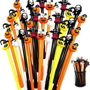30 bolígrafos de Halloween a granel, bolígrafo de tinta de Halloween, calabaza, fantasma, murciélago, bolígrafos para suministros de fiesta, 30 bolígrafos de Halloween a granel, bolígrafo de tinta de Halloween, calabaza, fantasma, murciélago, bolígrafos para suministros de fiesta,