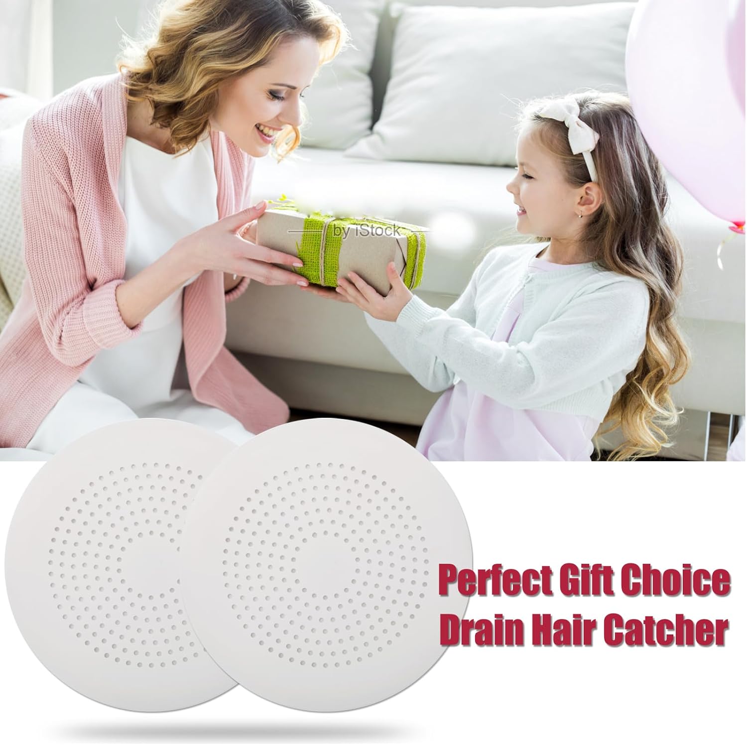 Cubierta redonda de silicona para colector de ducha, accesorios de baño con ventosas, fácil de instalar, para bañera, cocina, paquete de 2 unidades