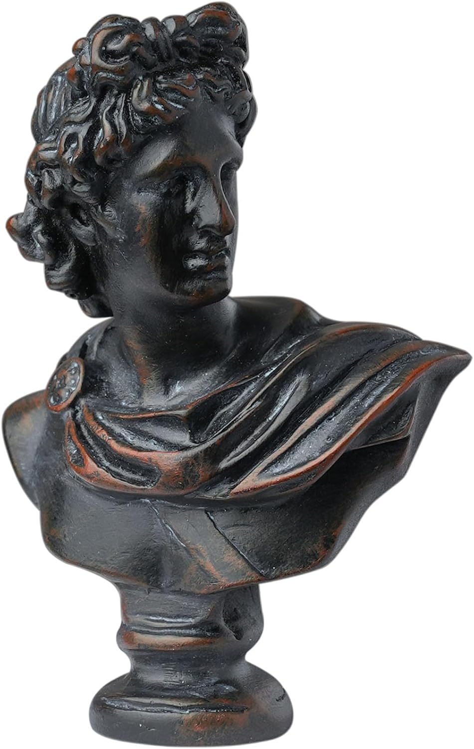Waldosia Busto de estatuilla griega clásica de 2 12 pulgadas (Apolo de latón)