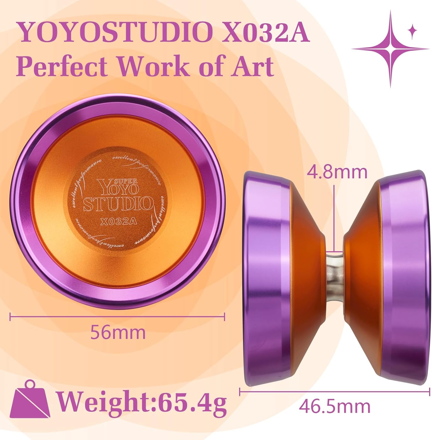YOYOSTUDIO Yoyo Yoyos profesionales bimetálicos con doble anillo de aleación de aluminio, trucos profesionales yoyos para adultos, yoyo bimetálico