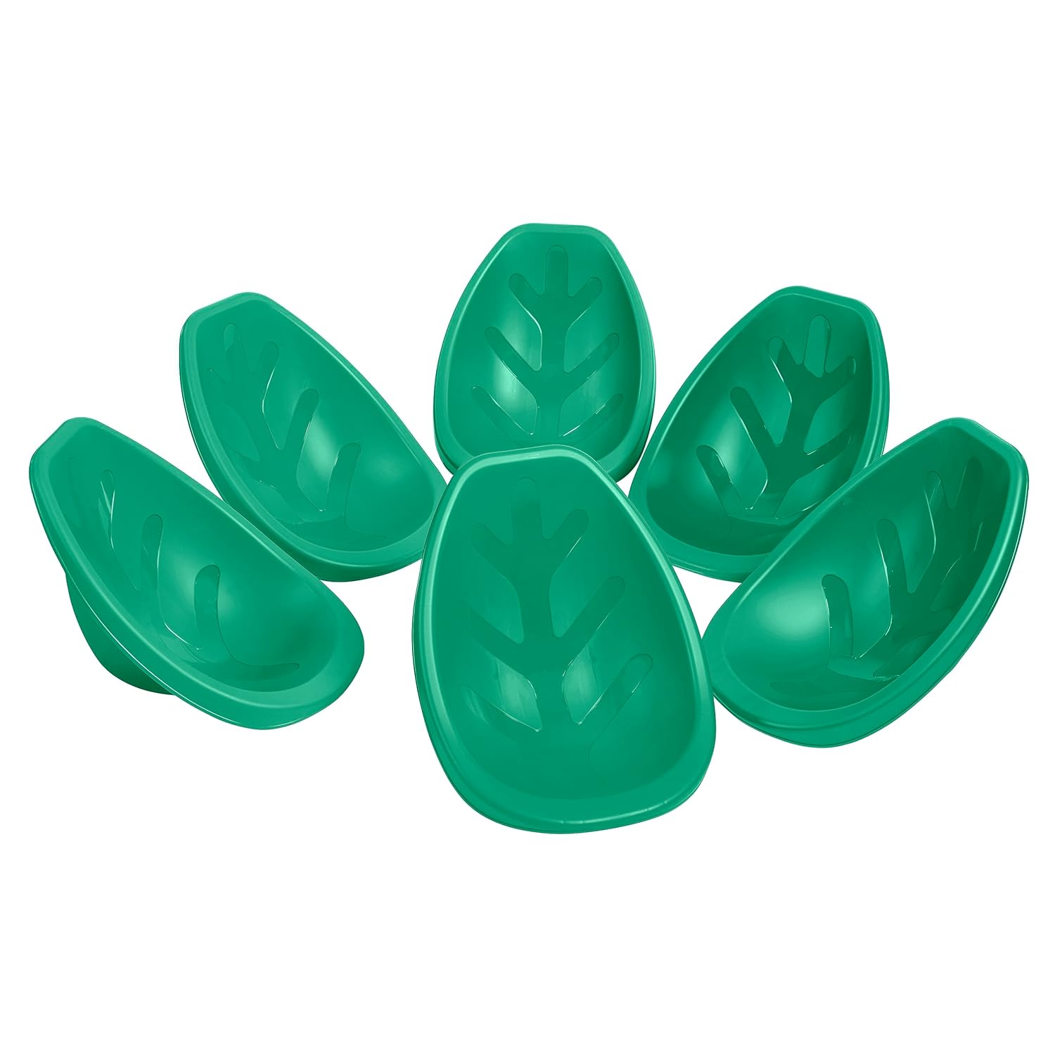 ECR4Kids Leaf – Asiento de suelo, silla mecedora, esmeralda, 6 piezas