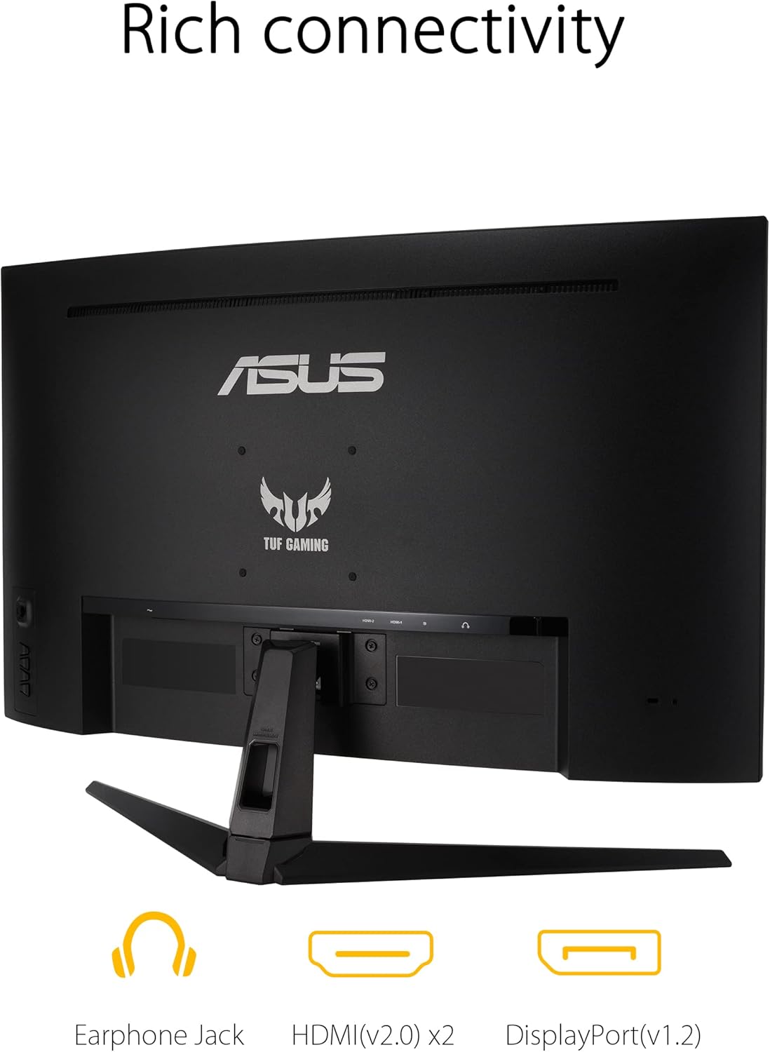Asus TUF Gaming VG32VQ1BR 80 cm (31.5″) 2560 x 1440 Pixeles, W126185892 ((31.5) 2560 x 1440 Pixeles Quad HD LED Negro TUF Gaming VG32VQ1BR, 31.5 in