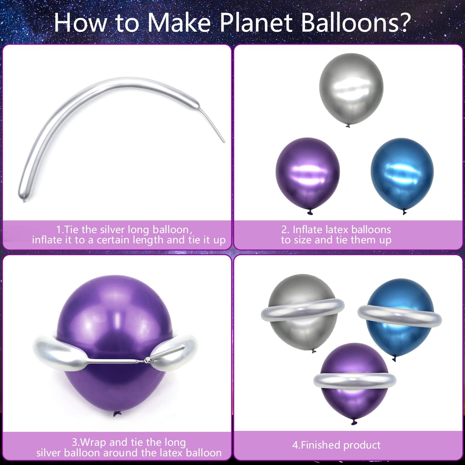 Suministros de fiesta de galaxia, incluye telón de fondo de cumpleaños de galaxia espacial, platos, servilletas, vasos, mantel, globos, globos de