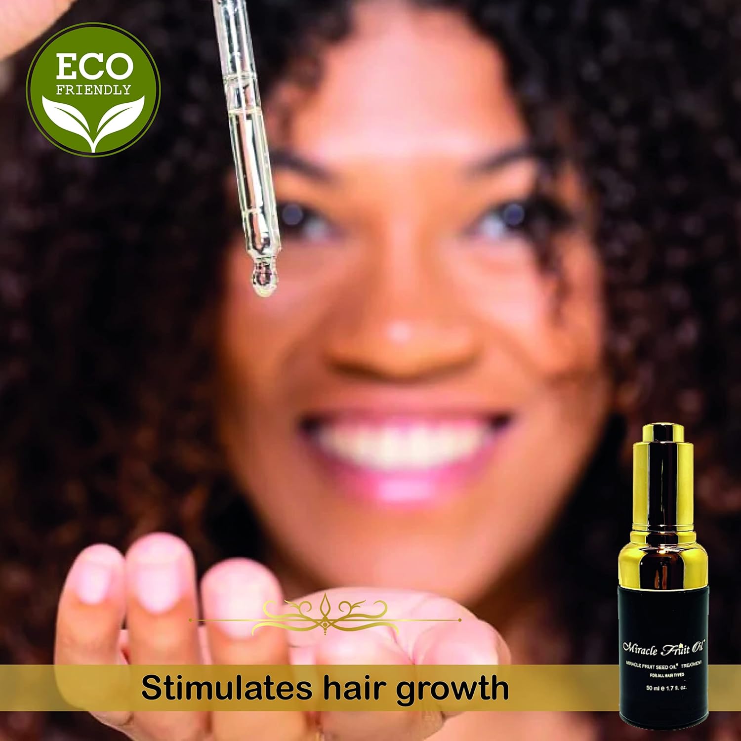 Tratamiento para el cabello y el cuero cabelludo, aceite de semillas Miracle Fruit (1.7 onzas), clínicamente probado para reparar el cabello y el