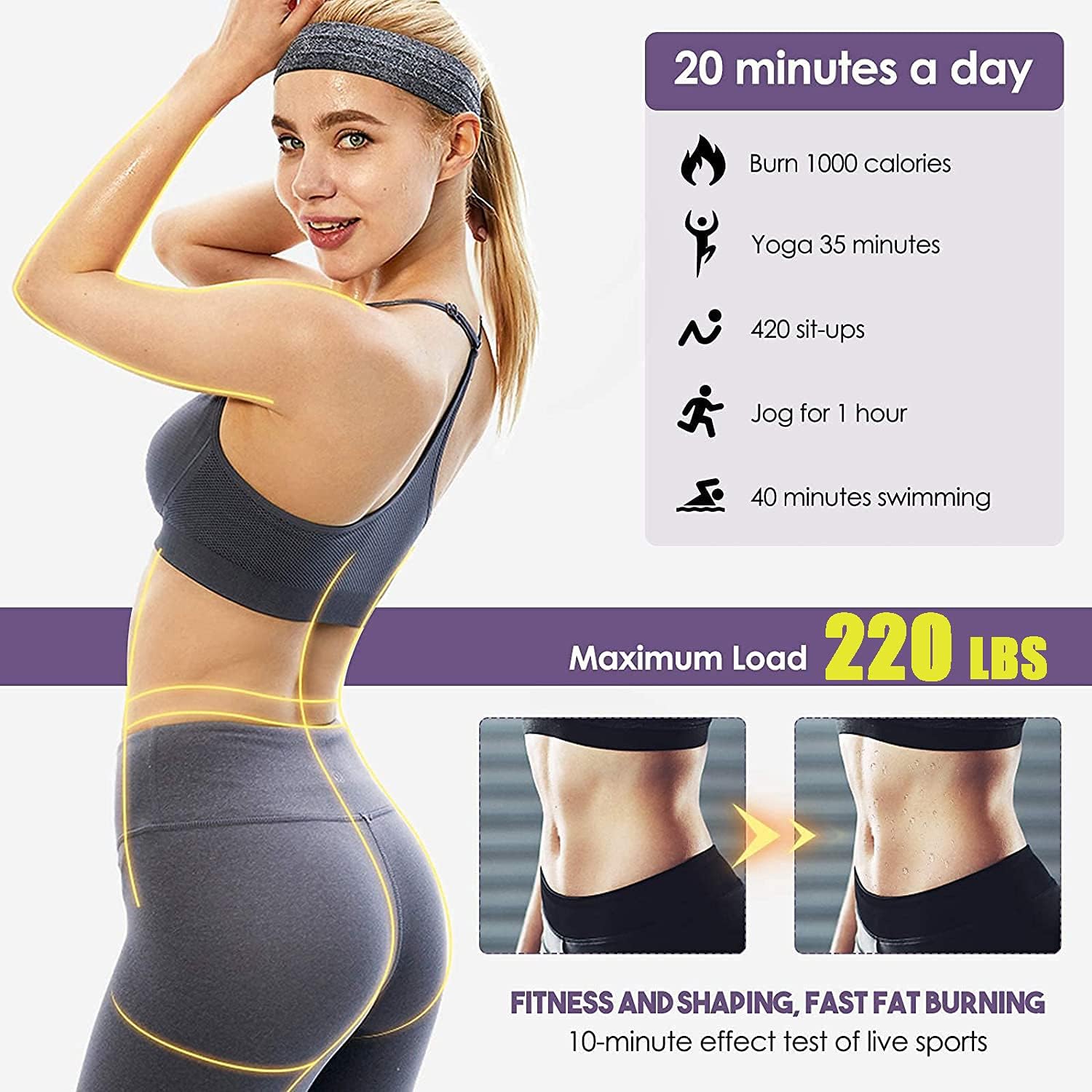 Steppers para ejercicio ejercicio máquina de pasos con monitor LCD Máquina paso a paso Fitness Aeróbico Stepper Pequeño y compacto Equipo de