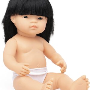 Muñeca de bebé anatómicamente correcta de 15 pulgadas de Miniland, Chica asiática Muñeca de bebé anatómicamente correcta de 15 pulgadas de Miniland, Chica asiática