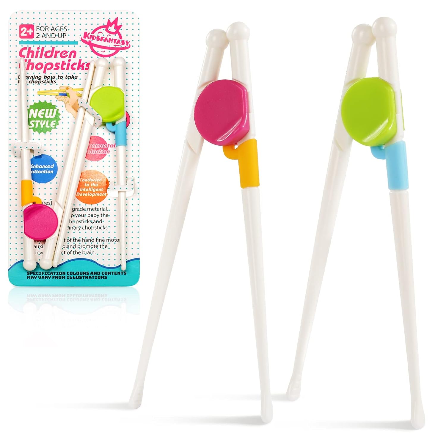 4 pares de palillos para niños, juego de palillos de entrenamiento, palillos de aprendizaje, desmontables para principiantes, niños, aptos para