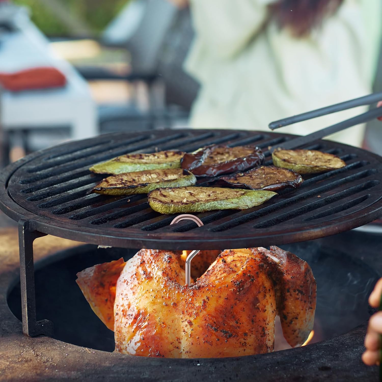 Al Pastor – Brocheta vertical con colgador y base para Trompo para Tacos Al Pastor, soporte brasileño Shawarma, Kebab Doner, soporte vertical para