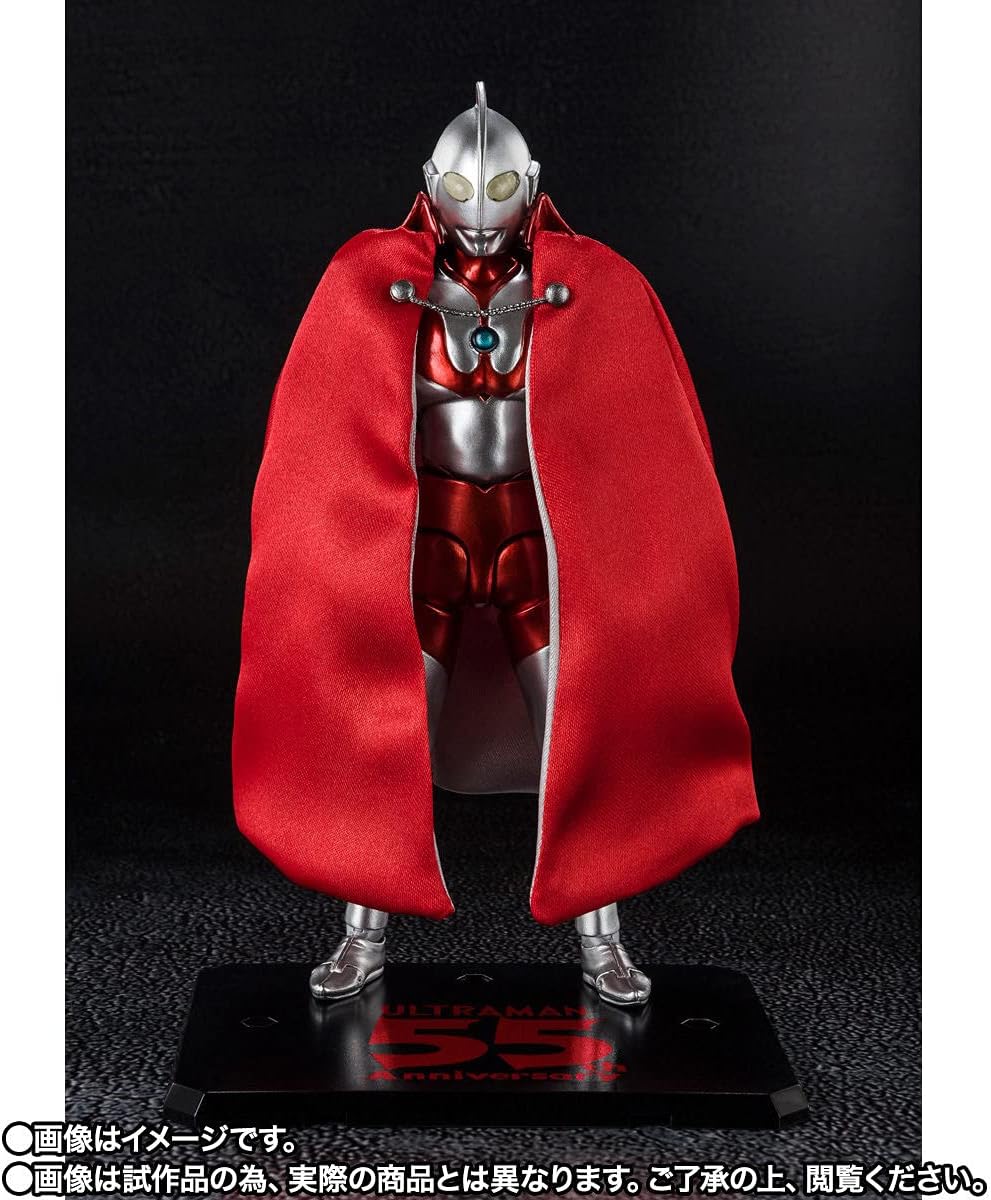 Bandai Spirits S.H. Figuarts Ultra Man 55th Anniversary Version, PVC and ABS, Total Height Approx. 5.9 inches (150 mm), Painted Action Figure