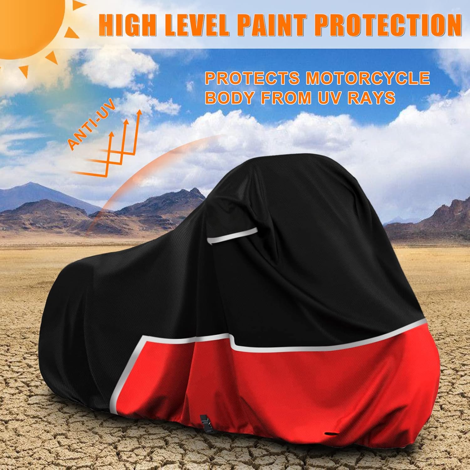 Funda impermeable para motocicleta de repuesto para modelos Harley Davidson Cruiser, 420D Oxford Cloth Softail, Dyna, Iron 883, Fat Boy 114,