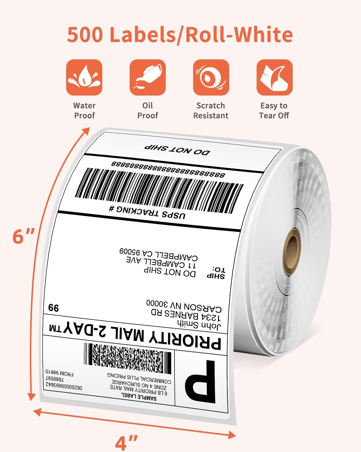 Phomemo Etiqueta adhesiva, etiqueta de impresora térmica directa circular para diseño de logotipo, nombreprecio, tarjeta de agradecimiento,