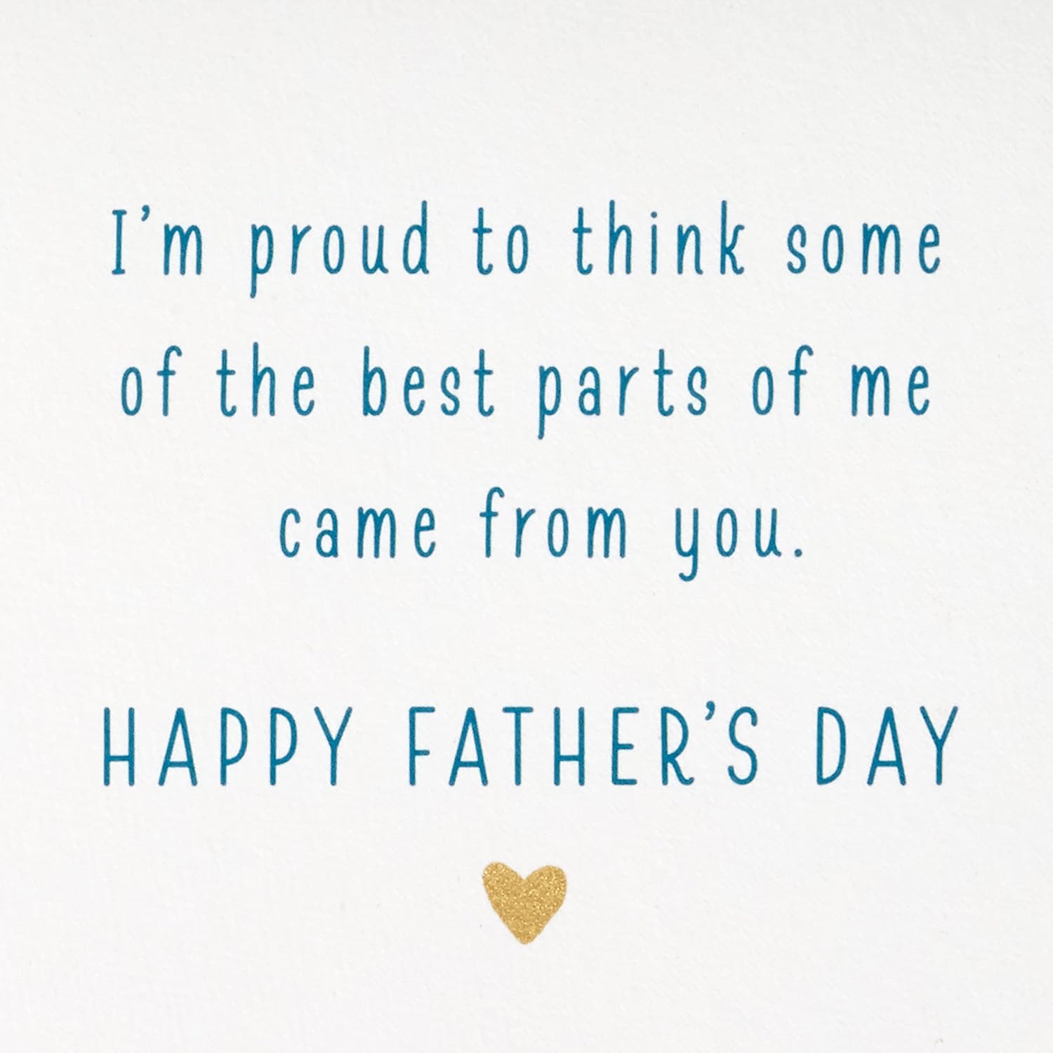 Hallmark Tarjeta del día del padre para papá de hija con imán extraíble (como padre, como hija)