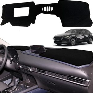 Tapete antideslizante para tablero de instrumentos compatible con Mazda CX-30 CX 30 2020-2022, protector solar Mazda CX-30 2020-2022 (con HUD) Tapete antideslizante para tablero de instrumentos compatible con Mazda CX-30 CX 30 2020-2022, protector solar Mazda CX-30 2020-2022 (con HUD)