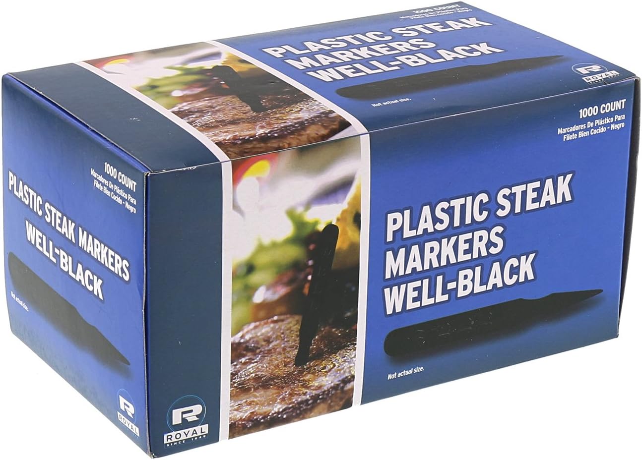 Royal Steak – Marcadores de carne, plástico, para padres
