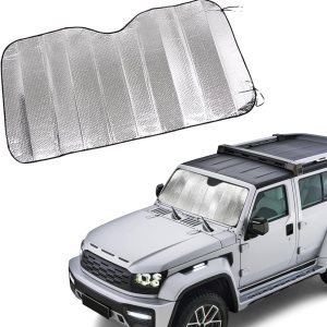 1 parasol para parabrisas de automóvil, protector de envejecimiento interior de 55.1 x 27.5 pulgadas, protector de envejecimiento de tablero de 1 parasol para parabrisas de automóvil, protector de envejecimiento interior de 55.1 x 27.5 pulgadas, protector de envejecimiento de tablero de