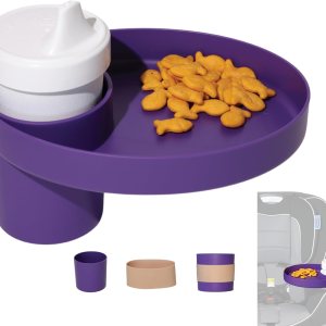 My Travel Tray Oval, fabricado en Estados Unidos. Extiende tu portavasos actual para sostener tu taza más una bandeja para aperitivos, juguetes y My Travel Tray Oval, fabricado en Estados Unidos. Extiende tu portavasos actual para sostener tu taza más una bandeja para aperitivos, juguetes y