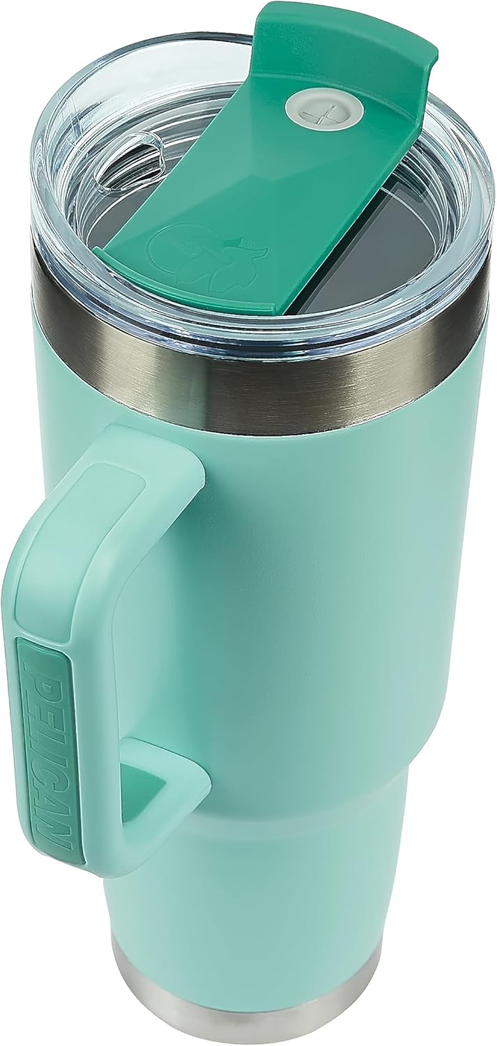 Pelican Hydration Pelican Porter – Vaso aislado al vacío de 40 onzas, acero inoxidable reciclado de doble pared de viaje con doble tapa, taza de