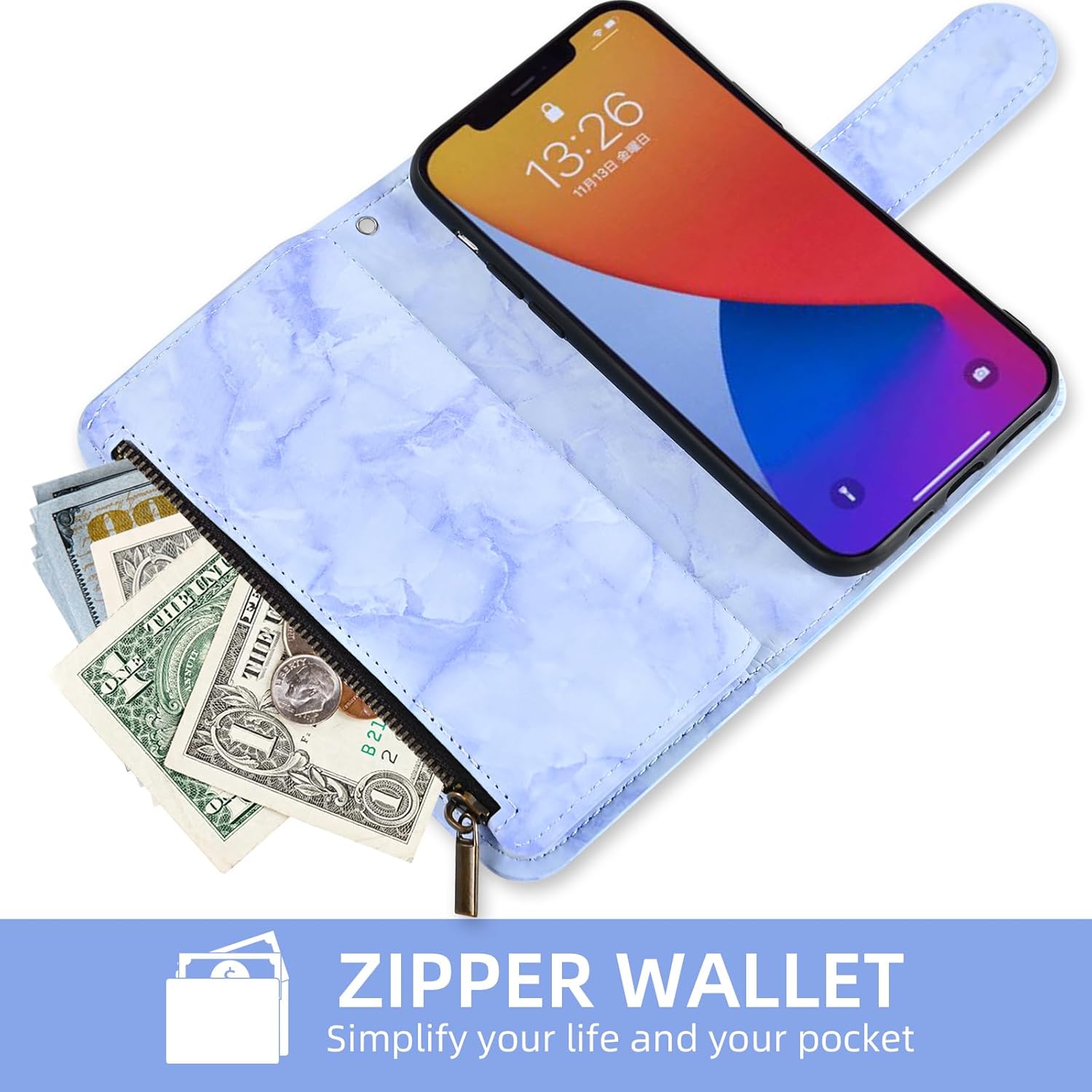 Asuwish Funda de teléfono para iPhone 12 Pro Max 6.7 Funda tipo cartera con protector de pantalla de vidrio templado y soporte para tarjetas de