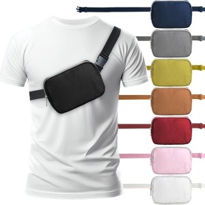 Riñonera diaria para mujeres y hombres Riñonera Riñonera ligera para viajes, deportes, senderismo, Negro – 1 bolsillo, Riñonera Riñonera diaria para mujeres y hombres Riñonera Riñonera ligera para viajes, deportes, senderismo, Negro – 1 bolsillo, Riñonera