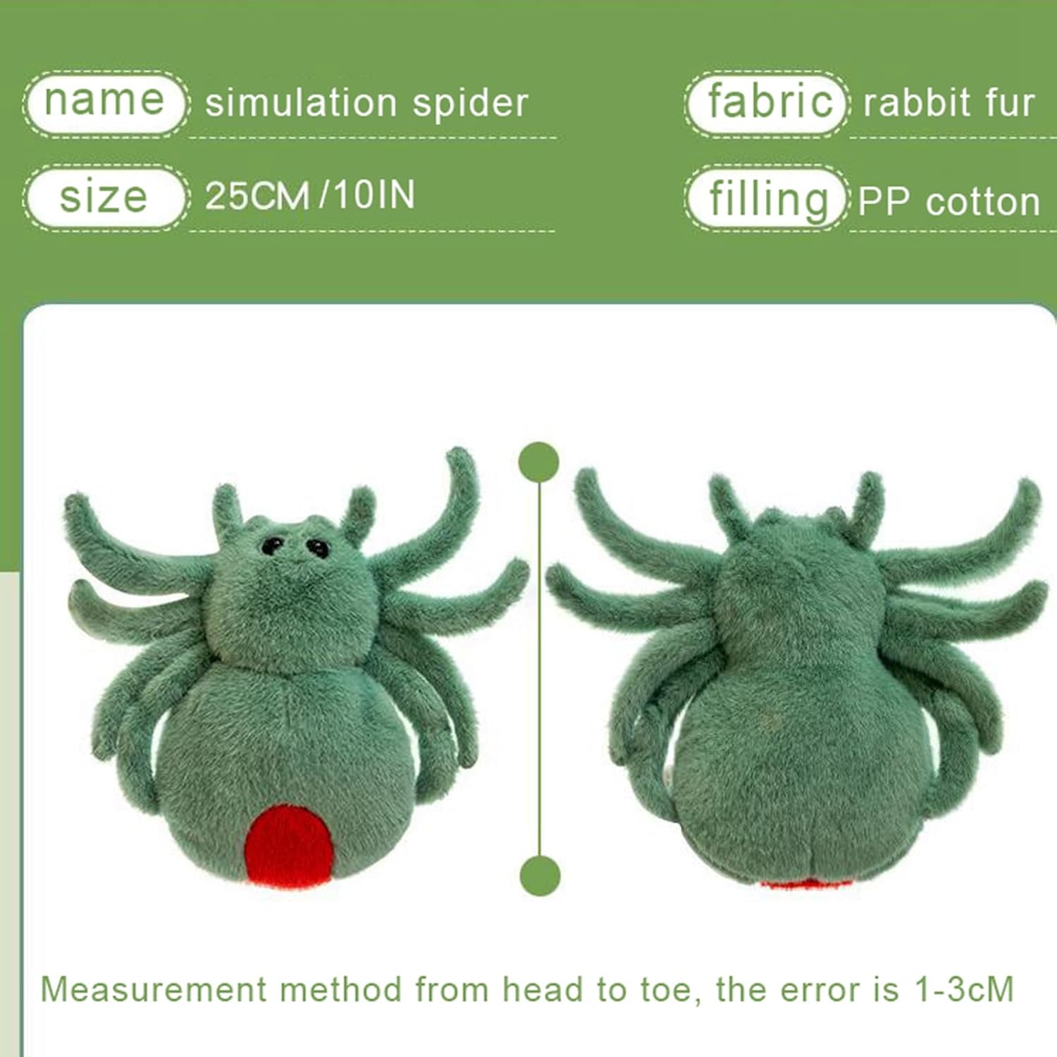 Juguete de peluche de araña, suave juguete de peluche Kawaii de Halloween de 10 pulgadas, decoración de regalo para niños y adultos (rosa)