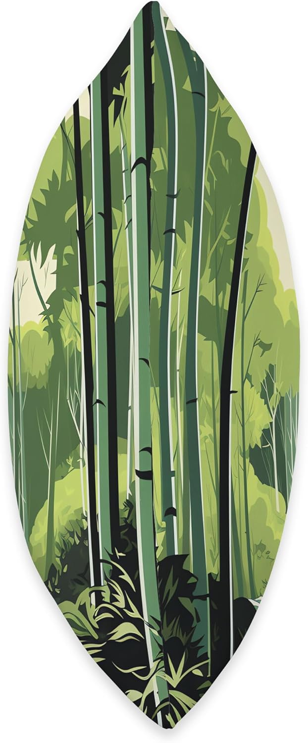 Bamboo Radiance Awakens Vibrant Brilliance Serene Greenery Throw Pillow, 16×16, Multicolor