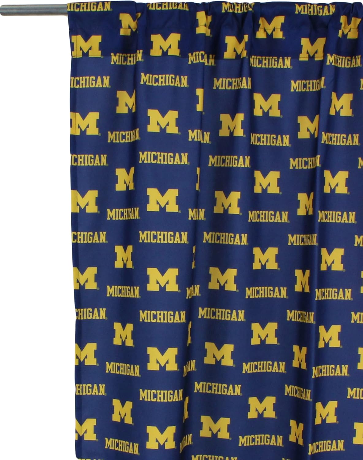 College Covers Everything Comfy Michigan Wolverines – Juego de paneles de cortina, 2 paneles, 2 alzapaños a juego, 42 pulgadas de ancho por 84