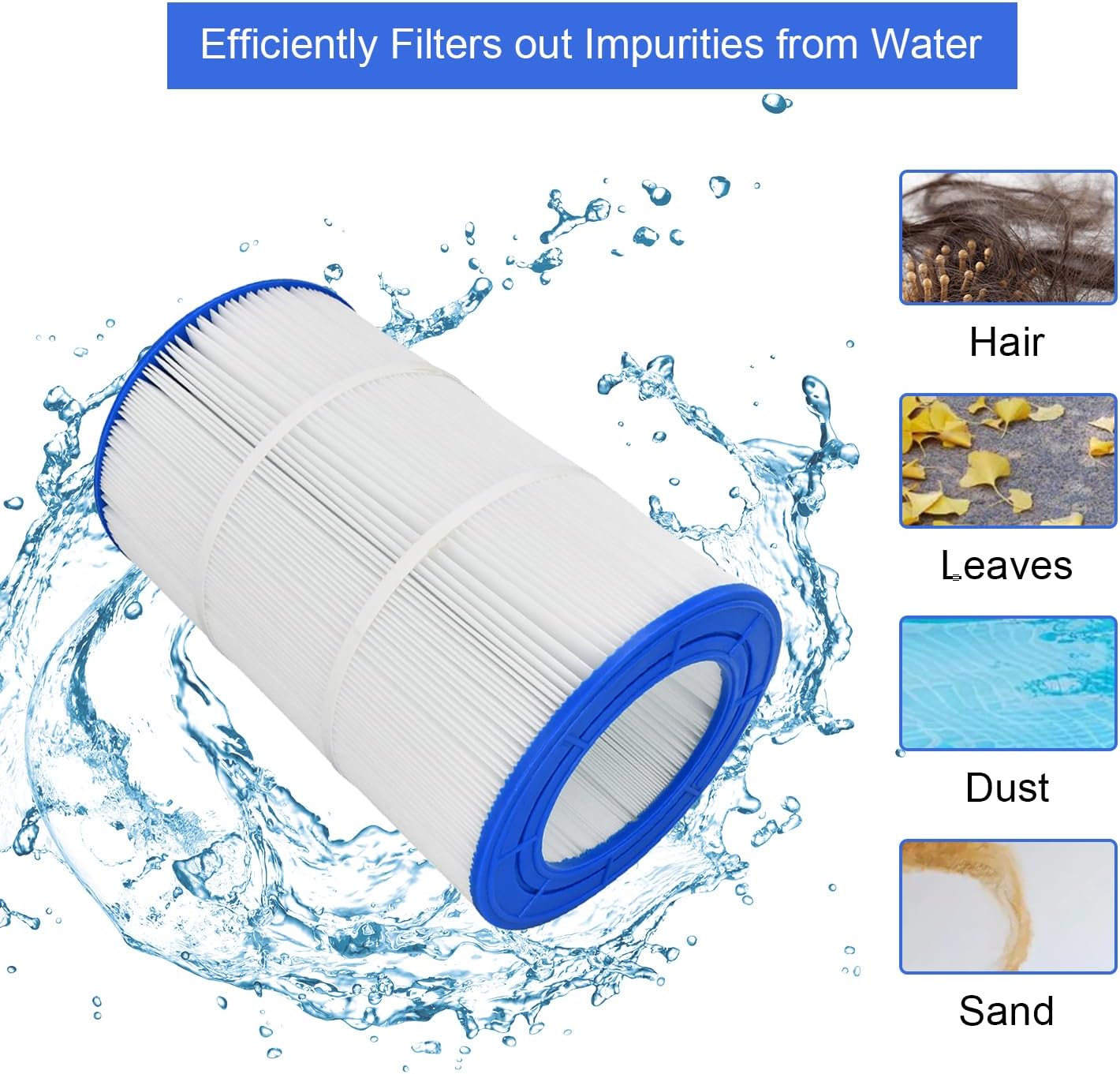 C-9407 PAP75 Filtro de piscina compatible con Unicel C-9407 compatible con Pleatco PAP75 compatible con Filbur FC-0685 SP75 R173214 59054100