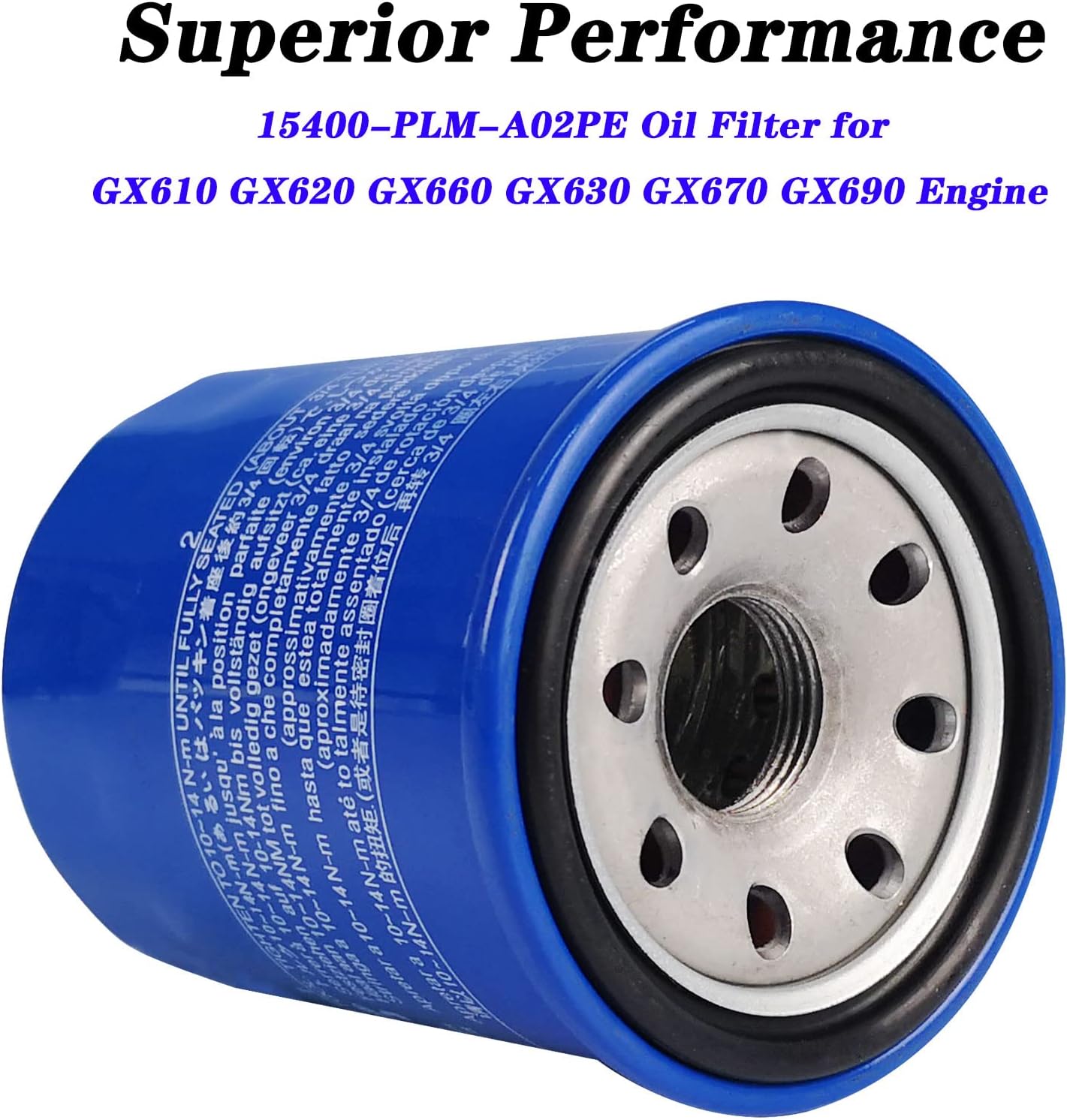 15400-PLM-A02PE Filtro de aceite para Hnoda GX610 GX630 GX660 GX670 GX690 GXV340 GXV390 GXV610 GXV630 GXV660 GXV670 GXV699 0 Motores Reemplazar