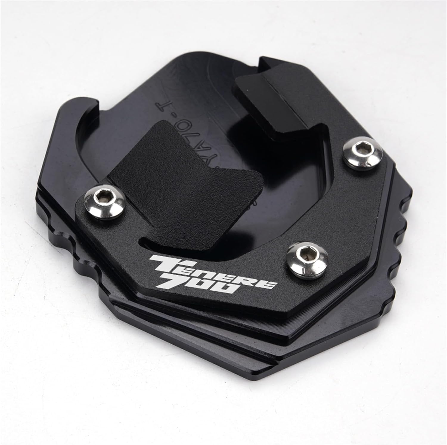 CNC aluminio for Yamaha TENERE 700 XTZ 700 T700 2019-2023 Motorcycle Side Stand Enlarge Plate Kickstand Extension (Color  Blue-No Logo)