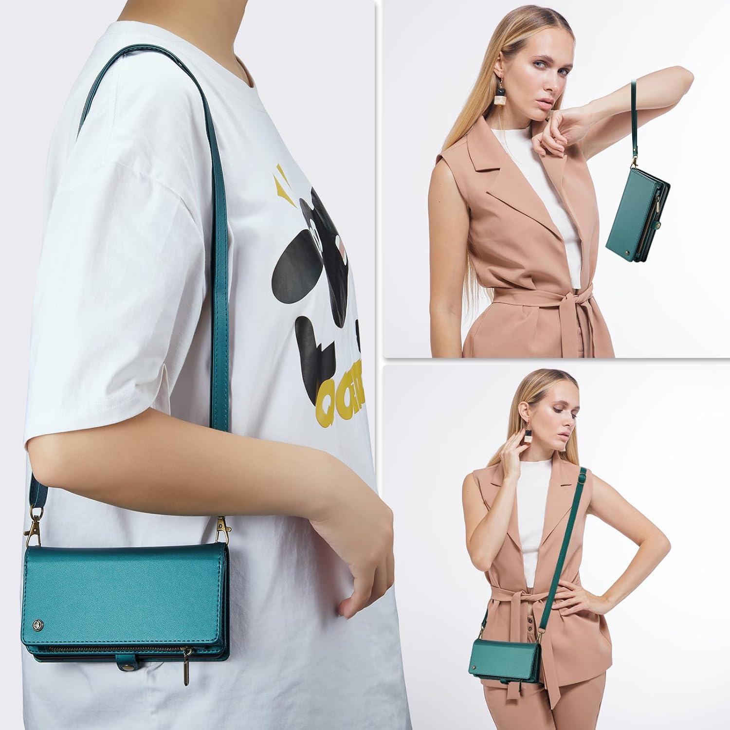 ASAPDOS Funda tipo cartera para Samsung Galaxy Z Fold 5 con soporte para S Pen y correa de piel sintética con cierre magnético S-Pen totalmente