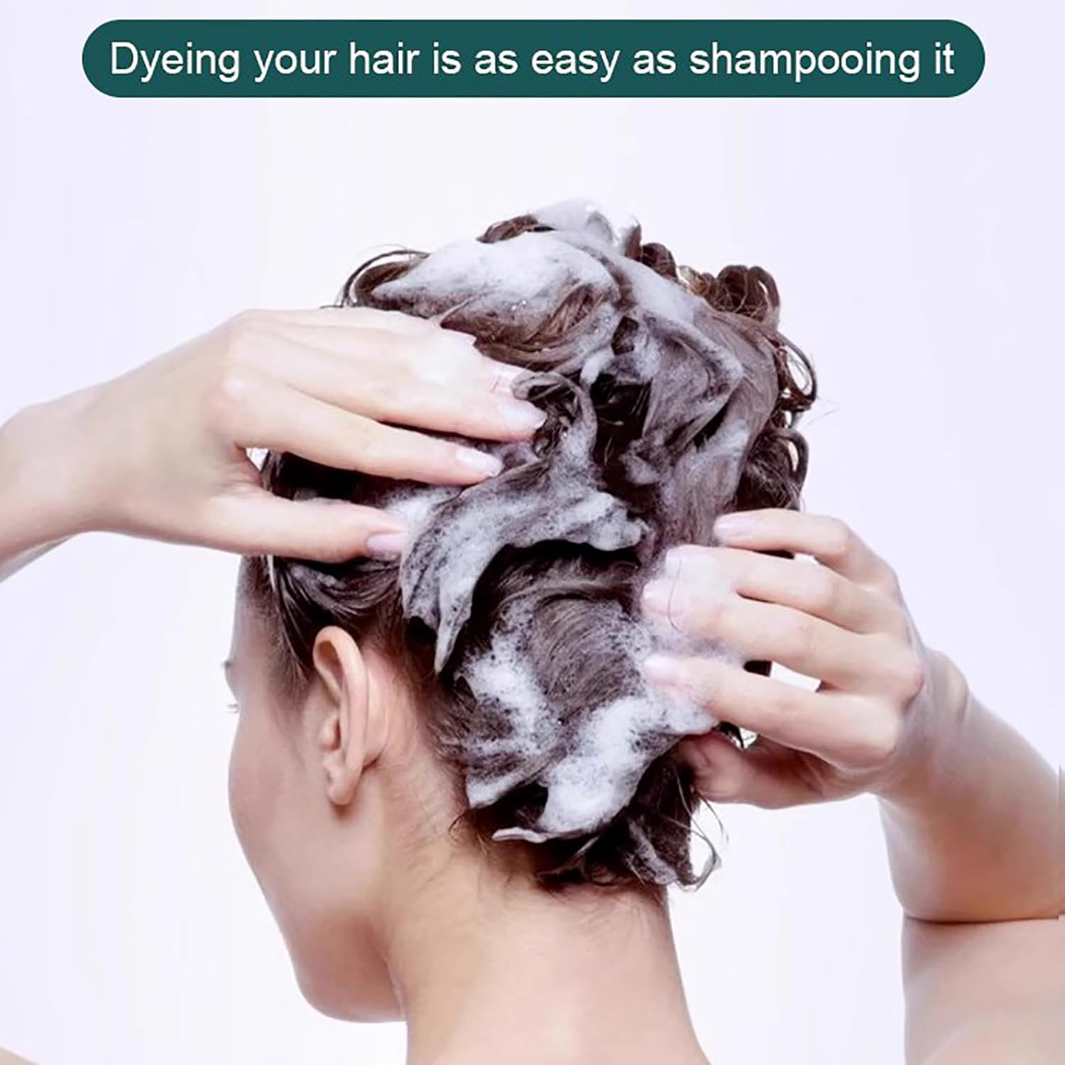 Tinte natural para el cabello, champú para teñir el cabello a base de plantas, crema natural para teñir frutas, champú de tinte para el cabello de