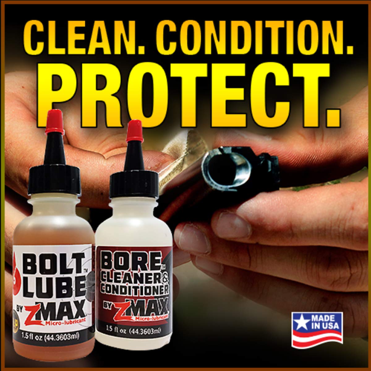 zMAX 50-303 – Lubricante de pernos con microlubricante y limpiador y acondicionador de orificios – Fórmulas para armas de fuego – Reduce la
