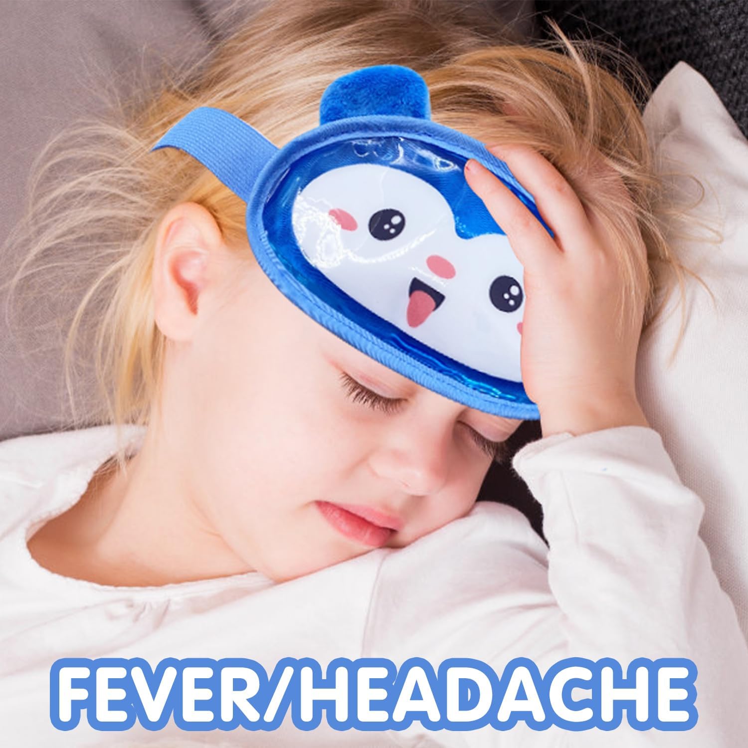 Boo Boo – Paquete de hielo reutilizable para niños, reducción de fiebre auxiliar, paquete de frío caliente para lesiones de niños, muelas del
