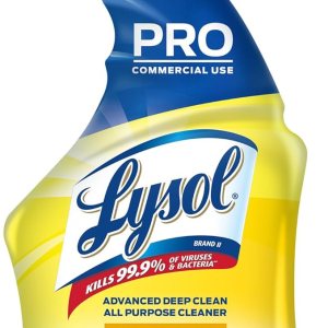 Lysol Limpiador multiusos profesional, spray desinfectante y desinfectante avanzado de limpieza profunda, para uso comercial, uso para limpiar y Lysol Limpiador multiusos profesional, spray desinfectante y desinfectante avanzado de limpieza profunda, para uso comercial, uso para limpiar y