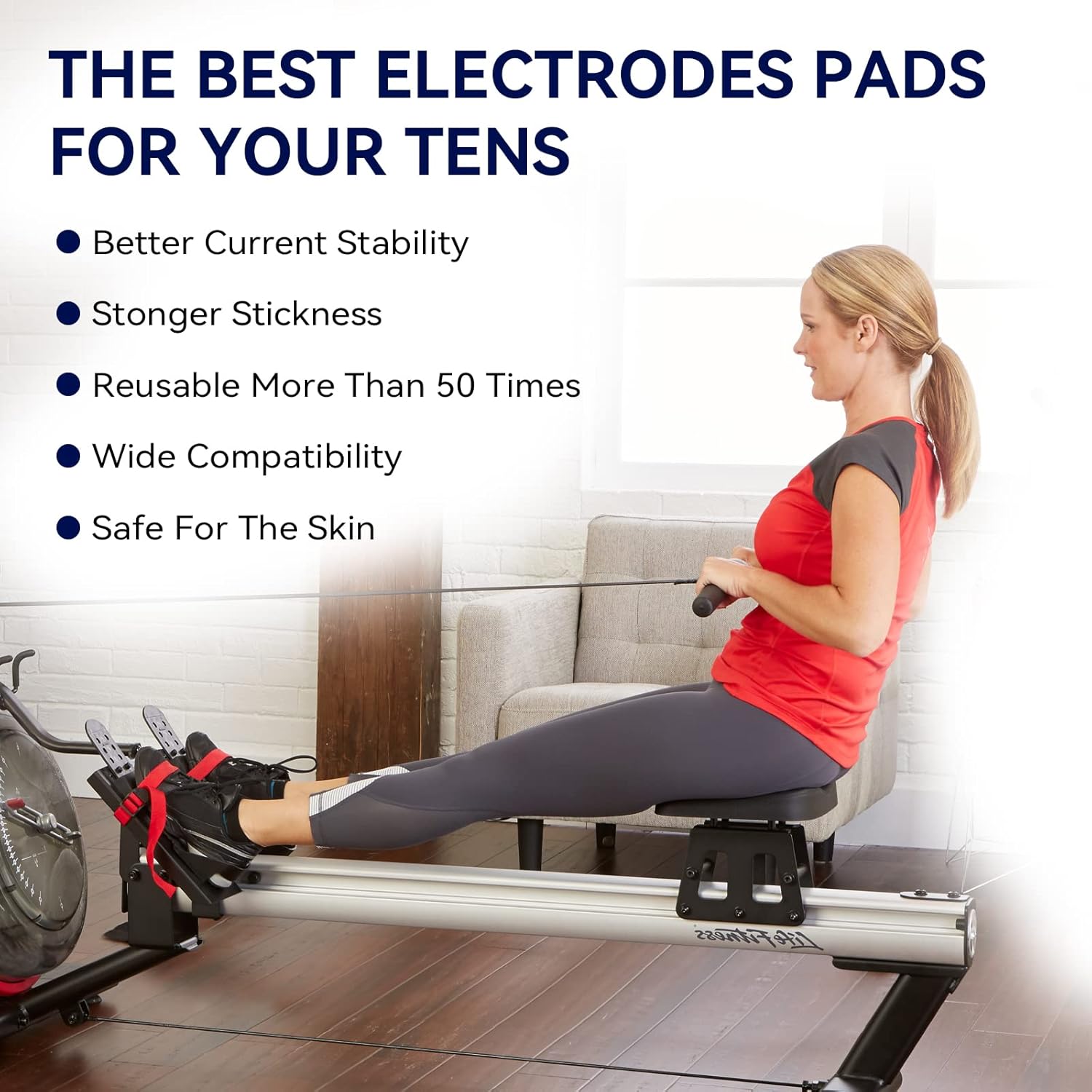 10 unidades de almohadillas TENS grandes más fuertes compatibles con MEDVICE, NURSAL, Belifu, Brilnurse TENS, VOVOU 0.138 in Snap sin látex unidades