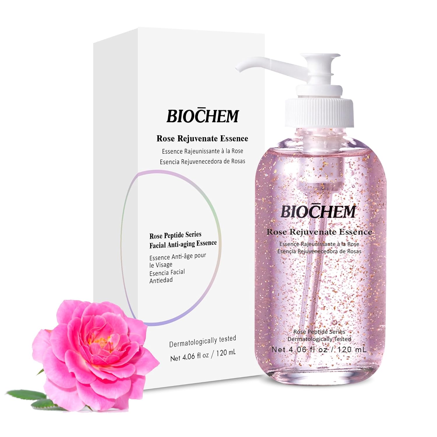 Rose Rejuvenate Essence – 4.06 fl oz  4.1 fl oz Esencia facial antienvejecimiento