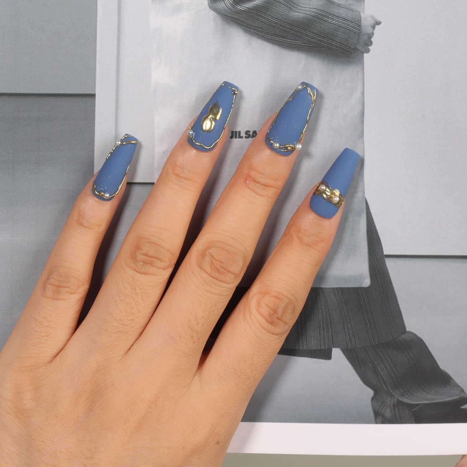 MEGIOR Esmalte de uñas de gel de 0.5 onzas líquidas, color azul oscuro, esmalte de uñas en gel que se absorbe con luz UV LED, arte de uñas de