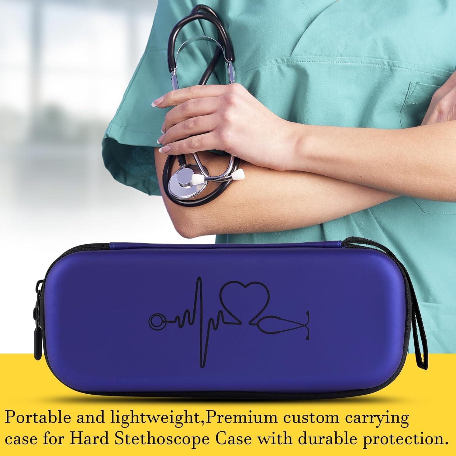 CDBXPRG Funda para estetoscopio 3M Littmann, estetoscopio de transporte para estetoscopio MDF Acoustica Deluxe, soporte de viaje para estetoscopio
