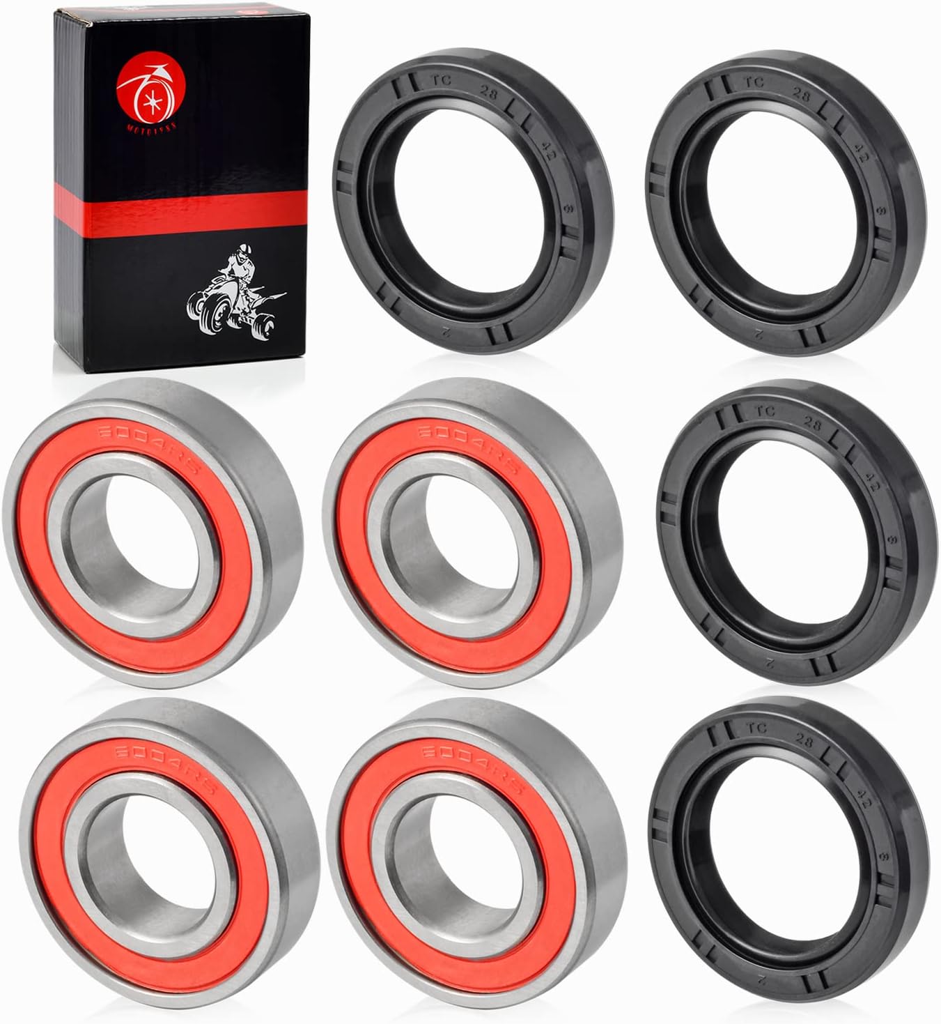 Kit de rodamientos y sellos de rueda delantera para HONDA Recon 250 TRX250TE TRX250TM 1997-2018 TRX200D 1990-1997 TRX350TE TRX350TM 2000-2006