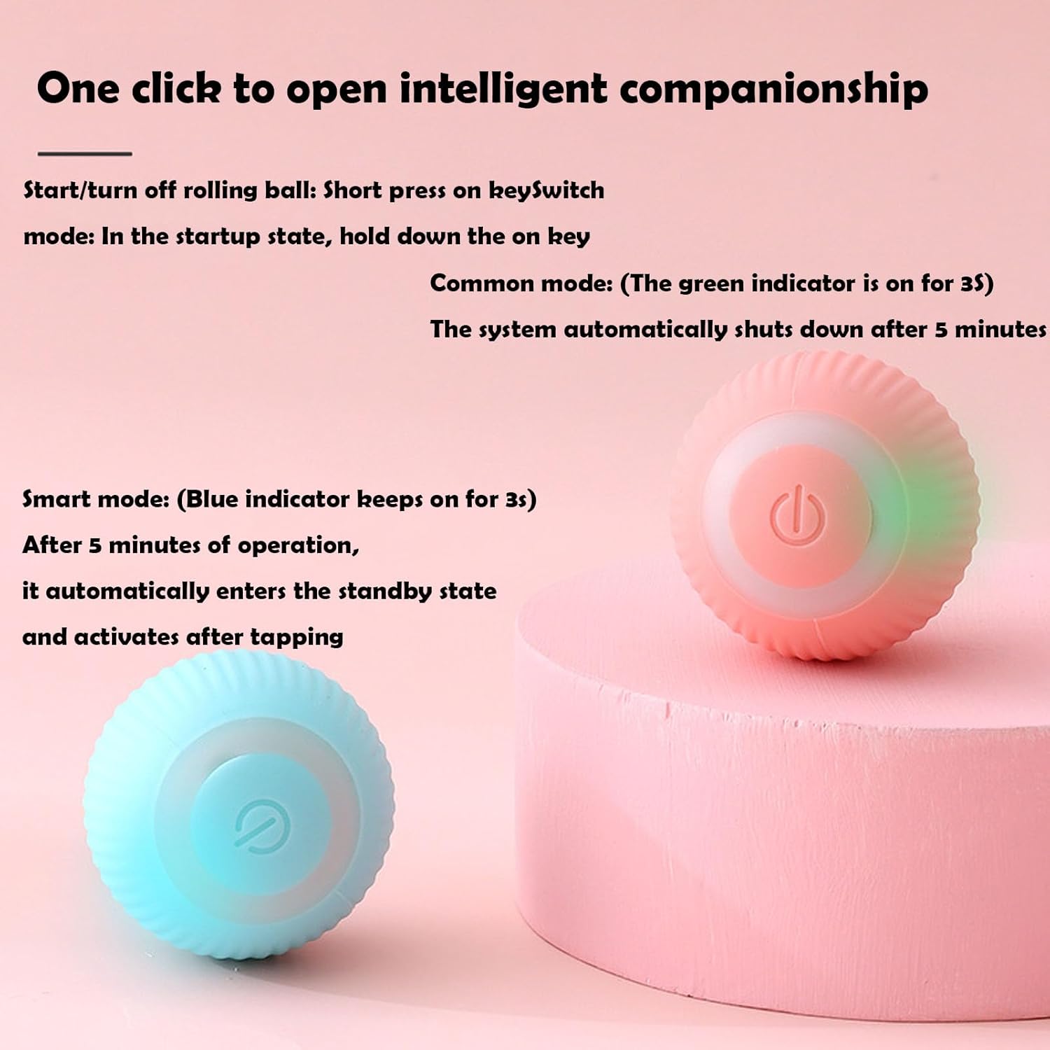 PIPLYKI Power Cat Ball 2.0 Juguete para gatos, nueva bola interactiva para gatos inteligente, bola de juguete automática para gatos, bola rodante