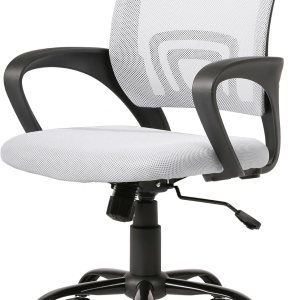 PayLessHere Silla de oficina, silla de computadora, ergonómica, silla de escritorio barata, ajustable, cómoda, con respaldo medio, silla giratoria PayLessHere Silla de oficina, silla de computadora, ergonómica, silla de escritorio barata, ajustable, cómoda, con respaldo medio, silla giratoria