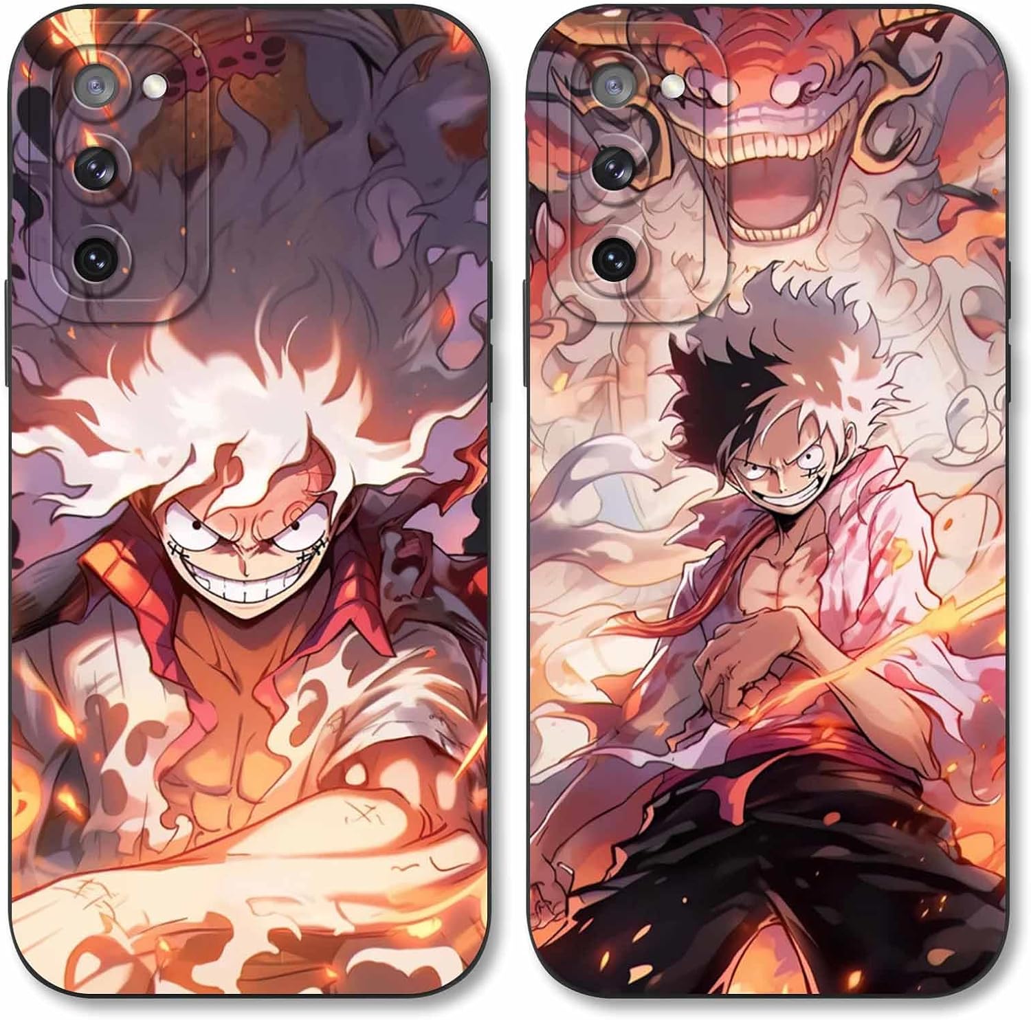 2 fundas de teléfono de anime para Samsung Galaxy S20 FE de 6.5 pulgadas, fundas de estética con estampado de manga, diseño de dibujos animados de