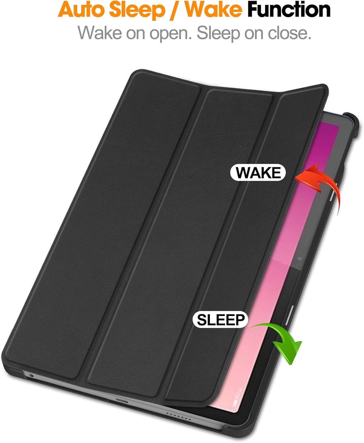 Funda para Lenovo Tab P12 de 12.7 pulgadas 2023, plegable folio ultrafino Smart PU Funda de cuero para Lenovo Tab P12 Lenovo Xiaoxin Pad Pro 12.7