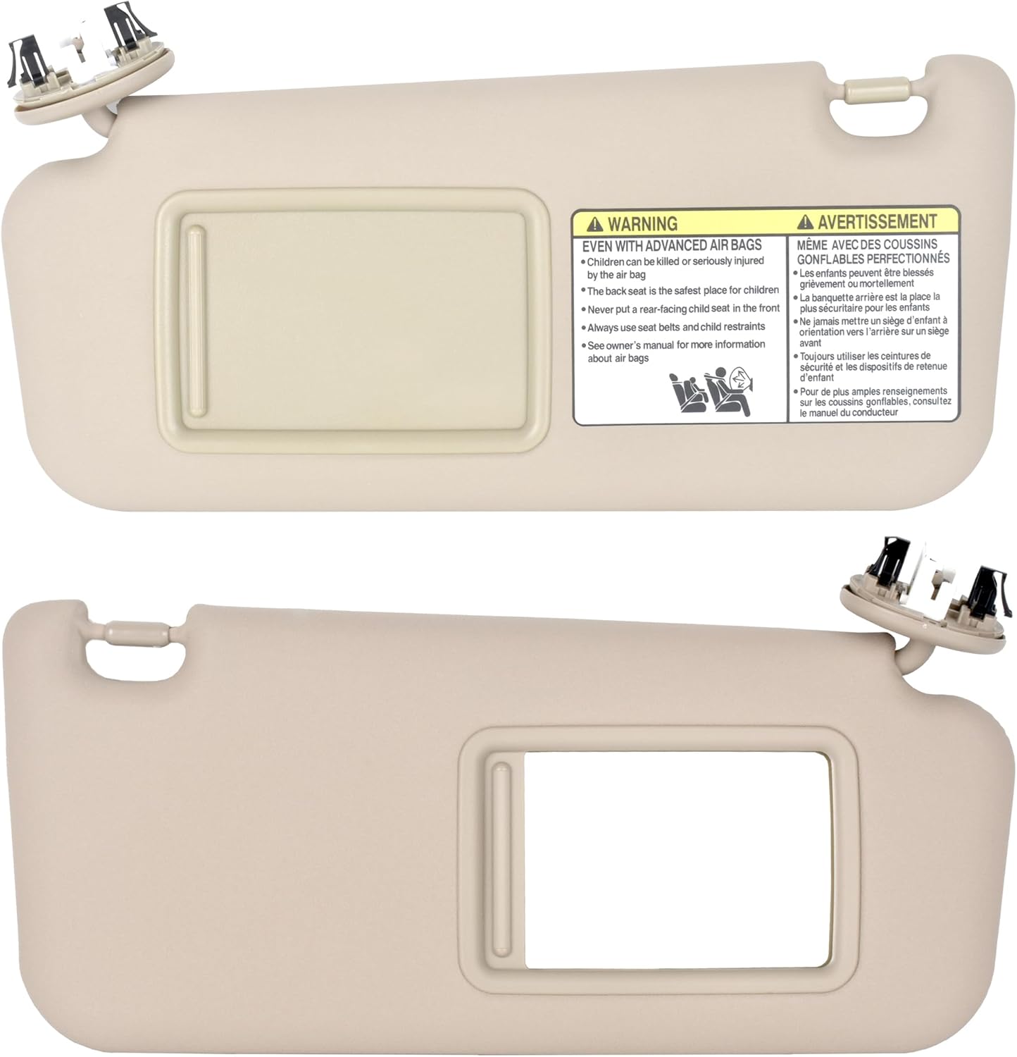 Parasol para el lado izquierdo del conductor y del pasajero derecho para Toyota RAV4 2006-2013, reemplaza # 74320-42501-B2,