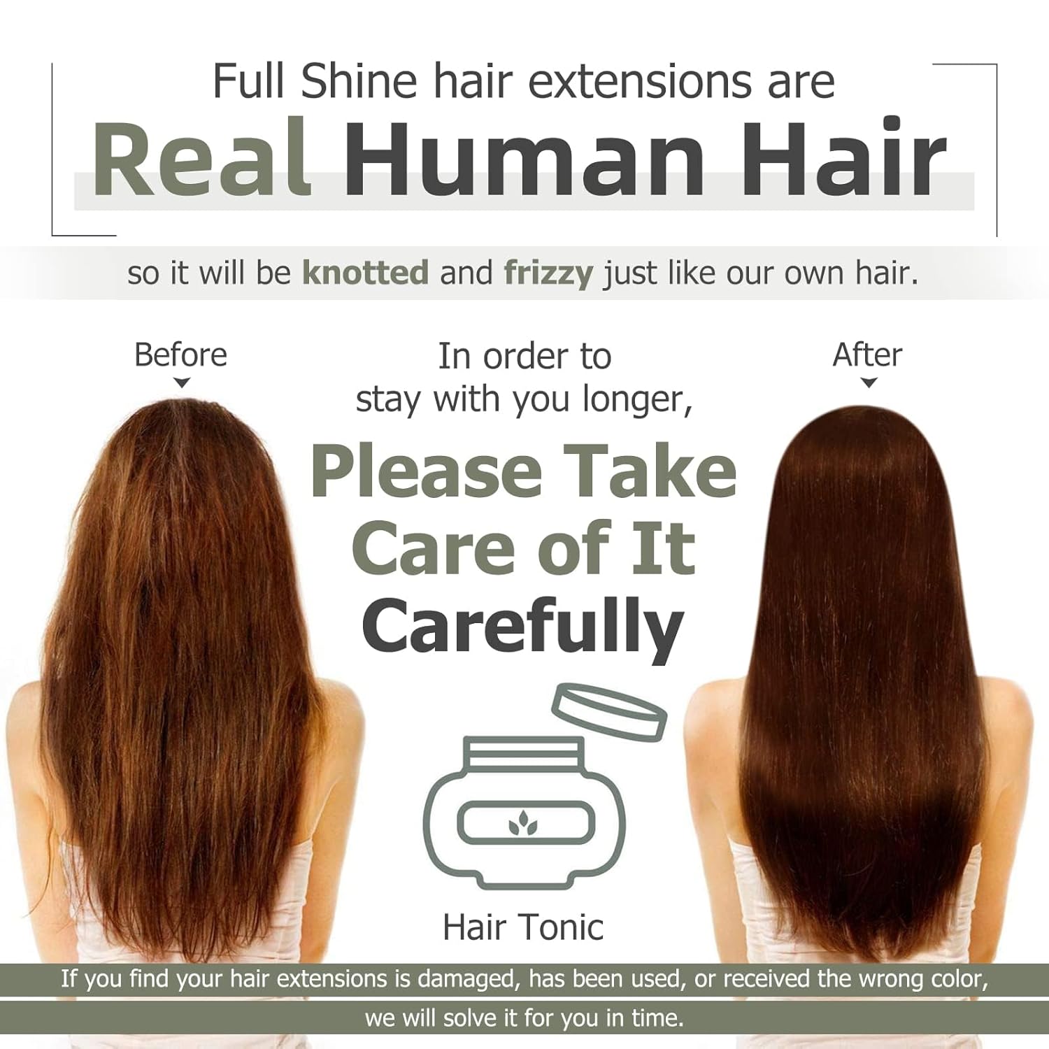 Full Shine Extensiones de cabello marrón degradado de color marrón claro a rubio, extensiones de cabello con clip sin costuras con trama de