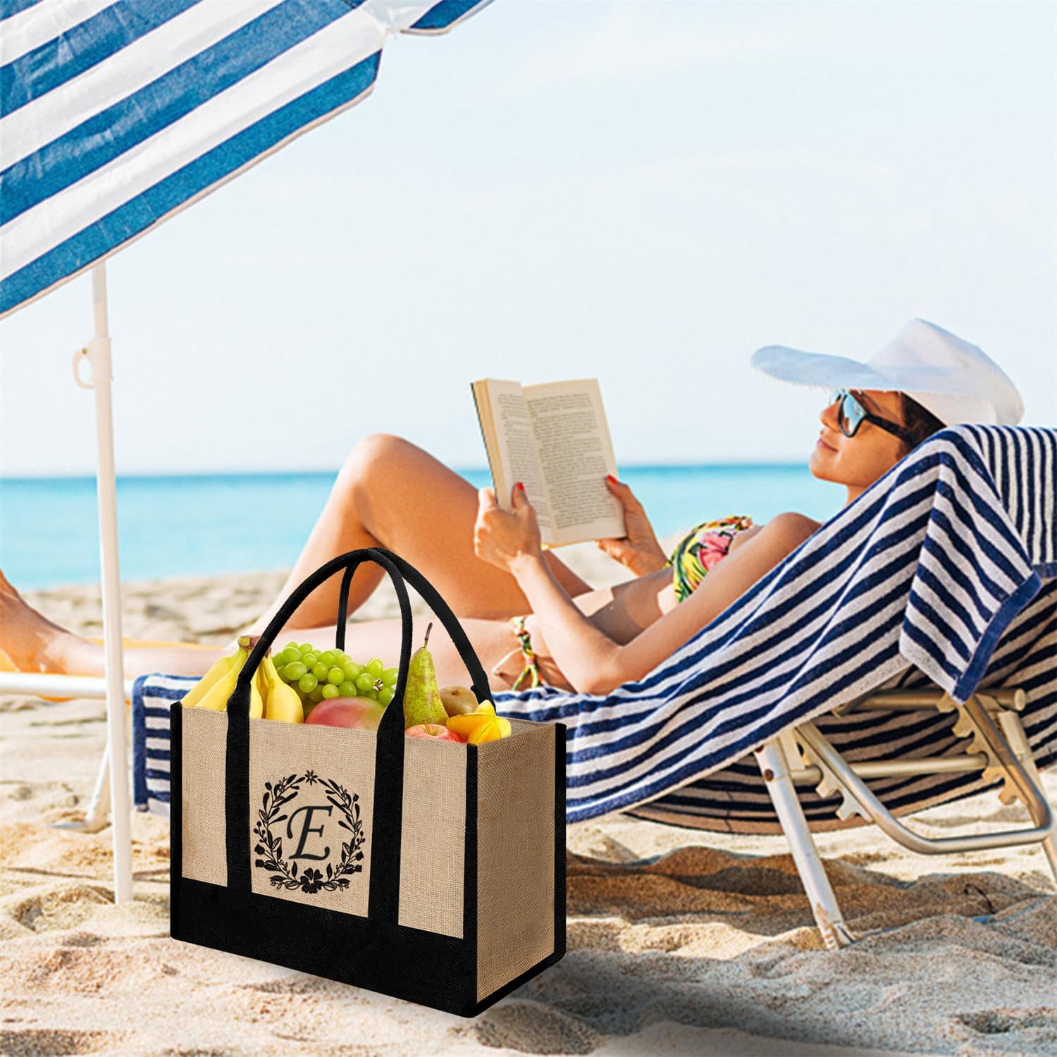 Bolsa de mano personalizada de yute para mujeres, regalos para el día de la madre, regalo de Navidad de cumpleaños para mujeres y amigas