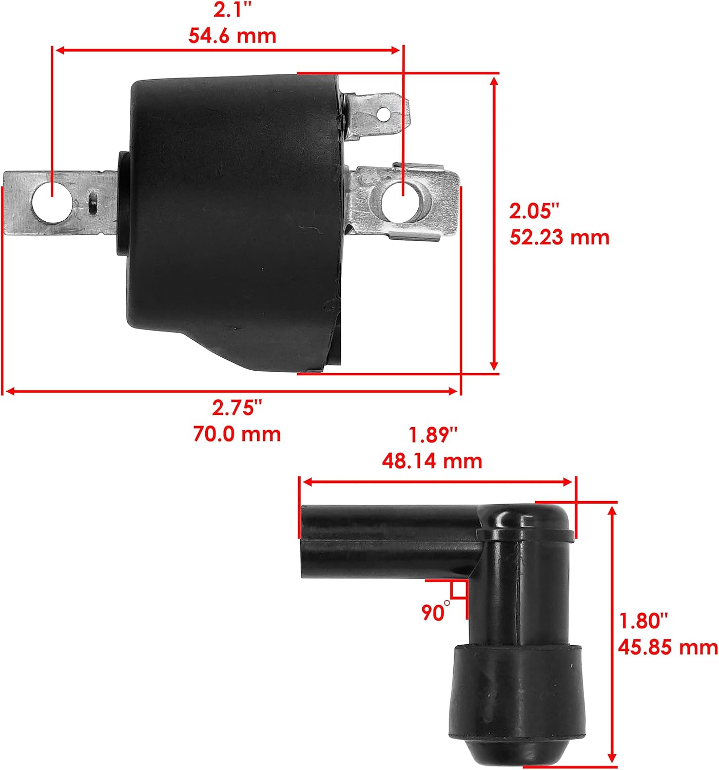 Caltric Bobina de encendido compatible con Polaris Big Boss 400L  Scrambler Sport Sportsman 400  Trail Blazer 250 400  Trail Boss 250 350L  Xplorer