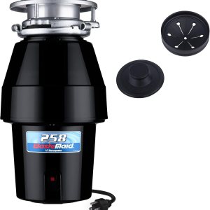 Waste Maid 10-US-WM-258-3B – Sistema de molienda de residuos de alimentos de acero inoxidable antiatascos, 12 HP de servicio medio, negro Waste Maid 10-US-WM-258-3B – Sistema de molienda de residuos de alimentos de acero inoxidable antiatascos, 12 HP de servicio medio, negro