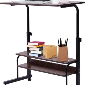 YIYIBYUS Escritorio de pie ajustable, escritorio de pie móvil, carrito de computadora portátil con ruedas, carrito de computadora rodante para YIYIBYUS Escritorio de pie ajustable, escritorio de pie móvil, carrito de computadora portátil con ruedas, carrito de computadora rodante para